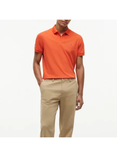 Koszulka polo Tommy Hilfiger pomarańczowa