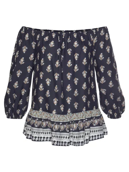 VIVANCE Halenka Carmen námořnická modř / mix barev