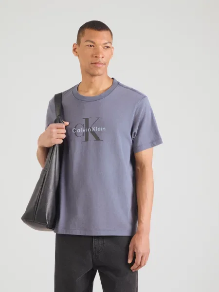 Calvin Klein Jeans Majica golublje / svijetloplava / antracit siva plava