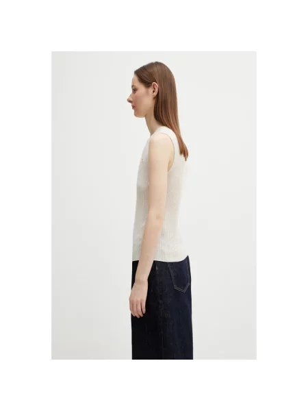 Top Maison Kitsune beżowy