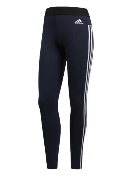 Pantaloni Adidas din fleece cu dungi albastru