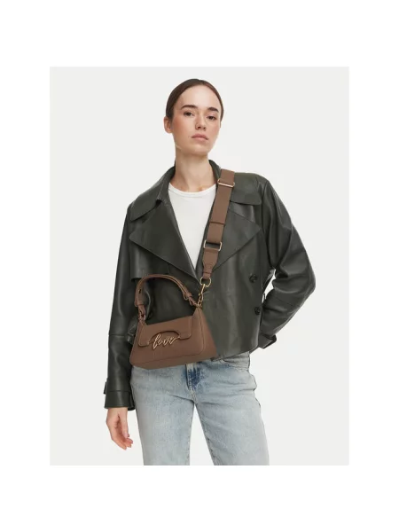 LOVE MOSCHINO Torebka Beżowy ciemny brązowa