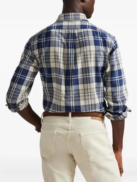 Șapcă Polo Ralph Lauren cu model herringbone din țesătură twill cu imagine albastru