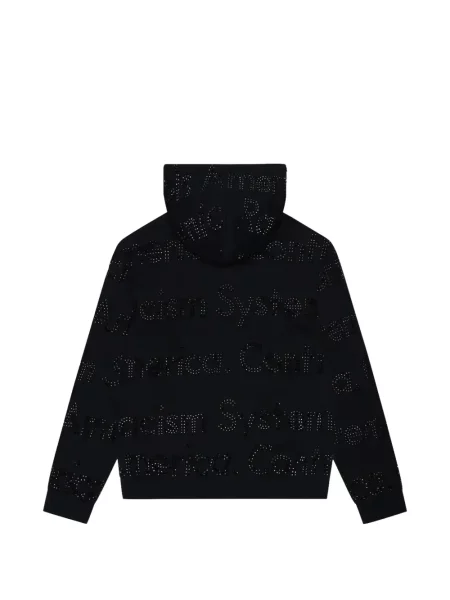 Stras hanorac cu glugă Denim Tears negru