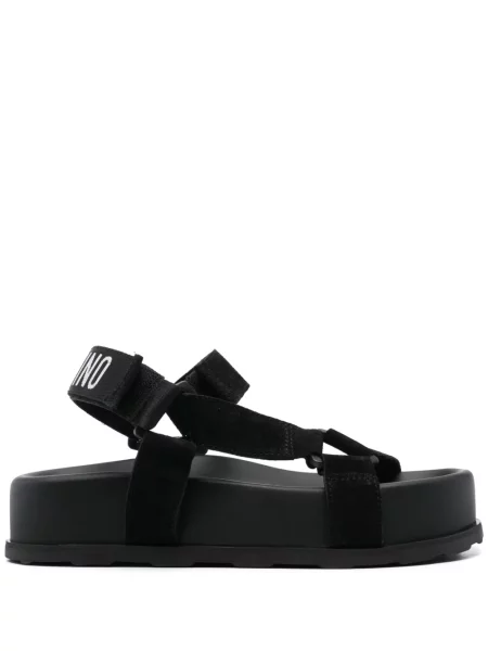 Sandale Moschino cu imagine negru