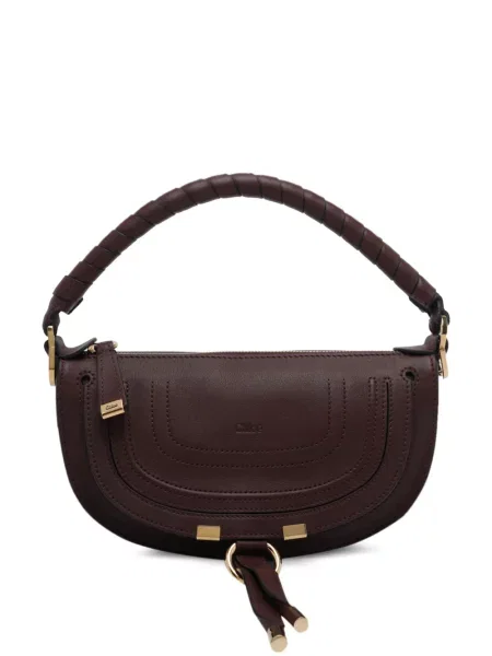 Body Chloé din piele maro