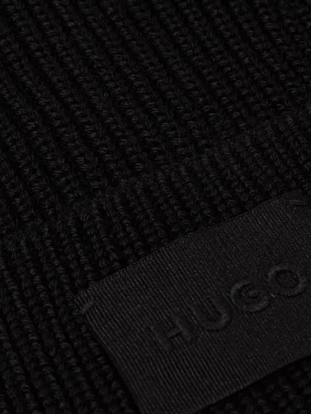 Шерстяная шапка Hugo черная