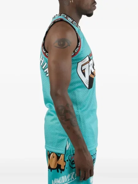 Cămașă Mitchell & Ness din jerseu albastru