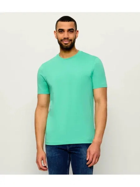 BOSS Tricou Thompson 01 Verde negru