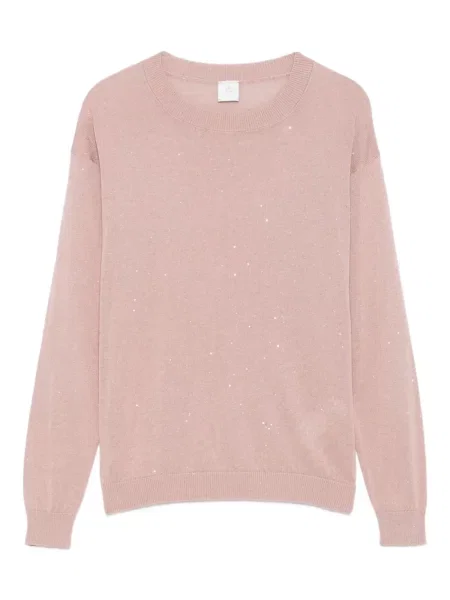 Pulover Eleventy cu paiete roz