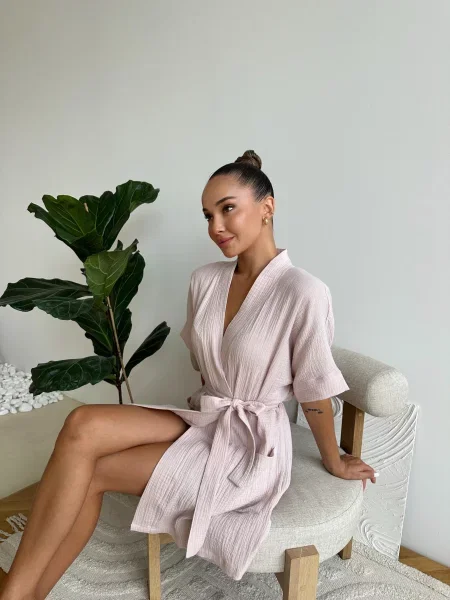 Cosy Халат Пудра 