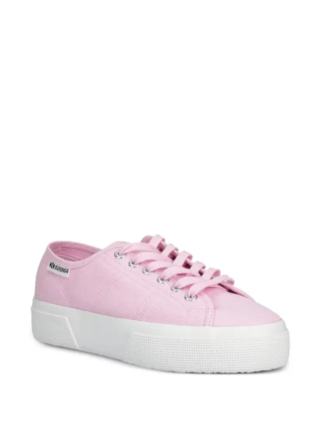 Sneakerși Superga cu platformă roz