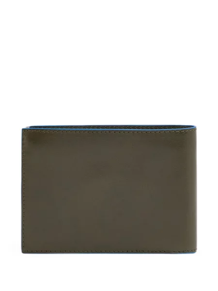 Portofel Piquadro cu autograf verde