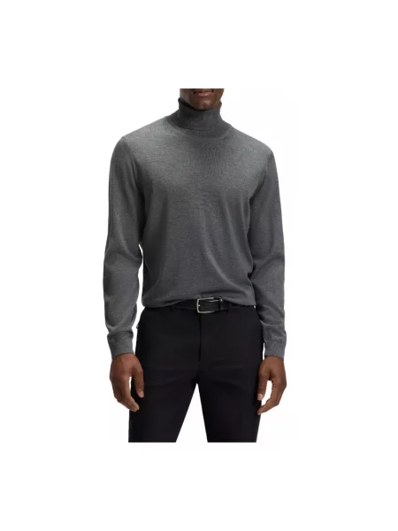 Sweter Hugo wełniany szary