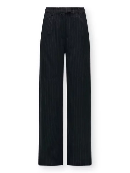 Lollys Laundry Pantaloni cutați Tyler bleumarin alb