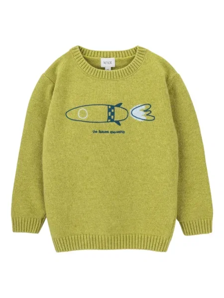 Sweter dziecięcy Knot zielony