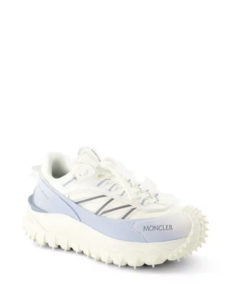 Sneakerși Moncler Trailgrip din piele alb