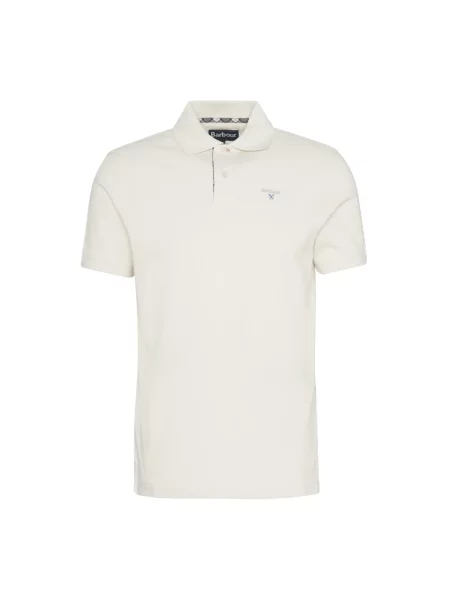 Koszulka polo Barbour biała