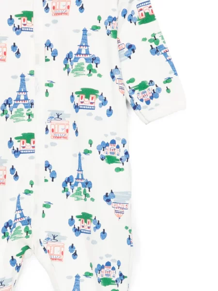 Piżama dziecięca Petit Bateau biała