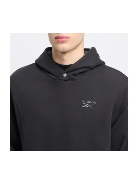 Hanorac cu glugă Reebok Sport negru