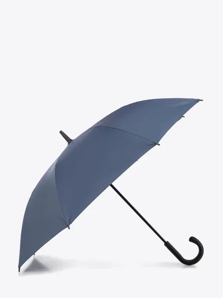 Parasol półautomatyczny klasyczny długi granatowy
