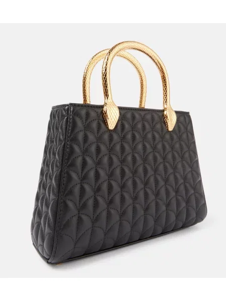 Geanta de piele Bvlgari din piele negru