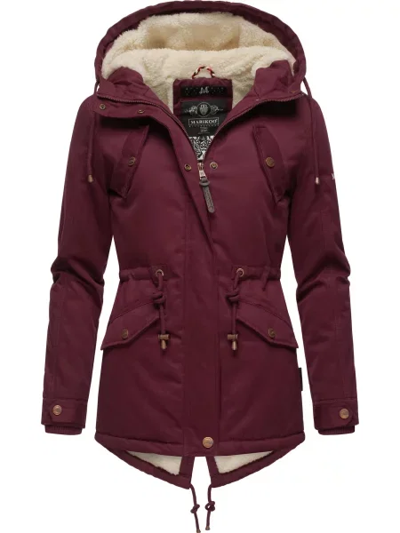 MARIKOO Zimska jakna Manolya vinsko rdeča