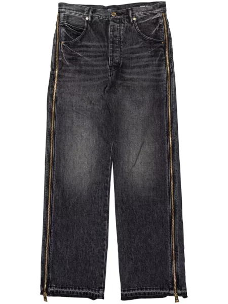 Široké džíny Purple Brand černé