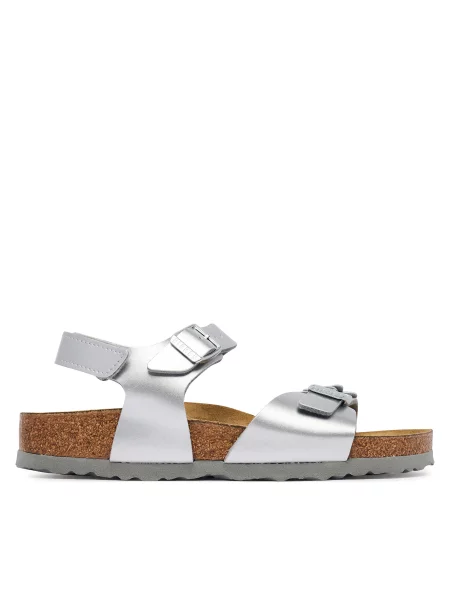 Szandál Birkenstock Rio As Flowers D Ezüst