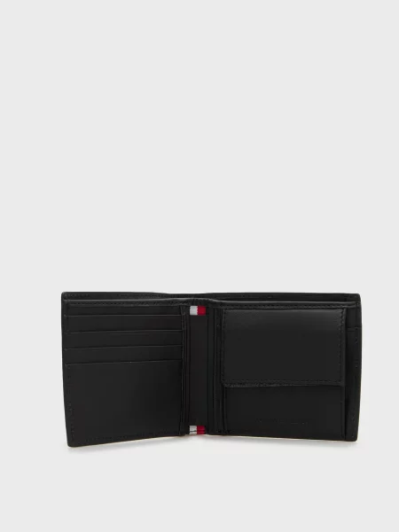 Кожаный кошелек Tommy Hilfiger черный
