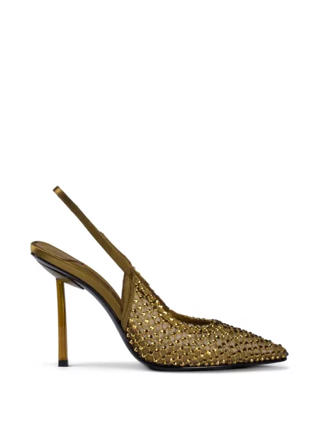 Pantofi cu toc Le Silla slingback verde