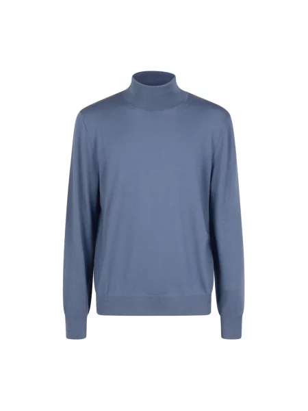 Lniany golf Canali niebieski