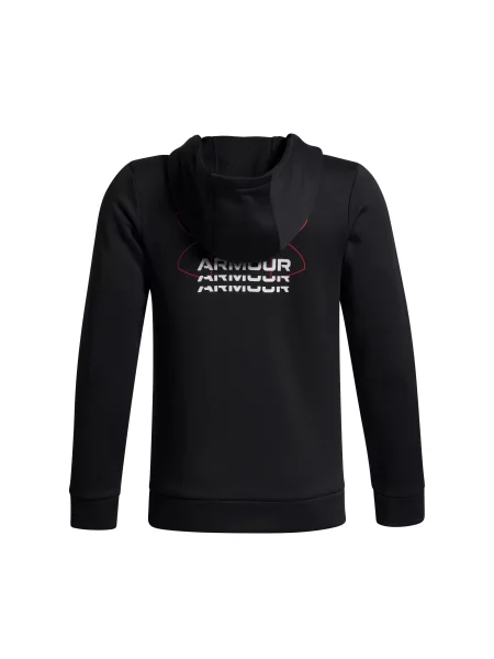 Bluza z kapturem dla dzieci Under Armour Fleece Retro Graphic biała