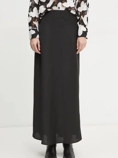 Bruuns Bazaar spódnica maxi prosta czarny