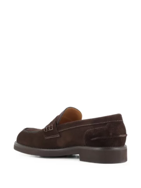 Pantofi loafer Tassinari din piele de căprioară maro