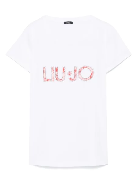 Tricou Liu Jo de cristal alb