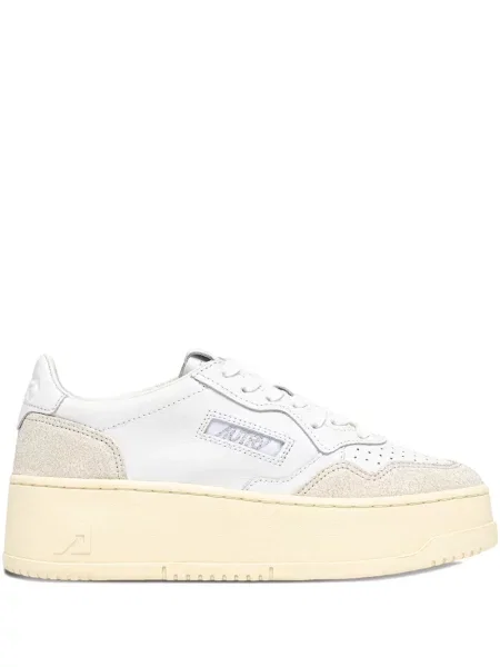 Sneakerși Autry cu platformă alb