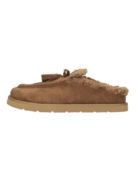 Chodaki Emanuélle Vee zamszowe brązowe