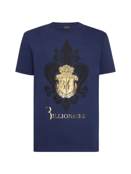 Tricou Billionaire cu imagine albastru