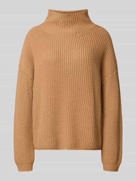 Sweter z dzianiny o luźnym kroju z mieszanki wełny i kaszmiru model ‘LONA’ 0039 Italy