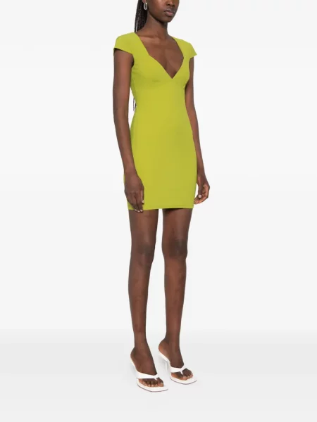 Rochie mini Patrizia Pepe din jerseu verde