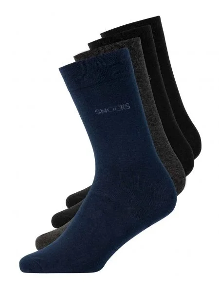 SNOCKS Nogavice mornarska / pegasto siva črna