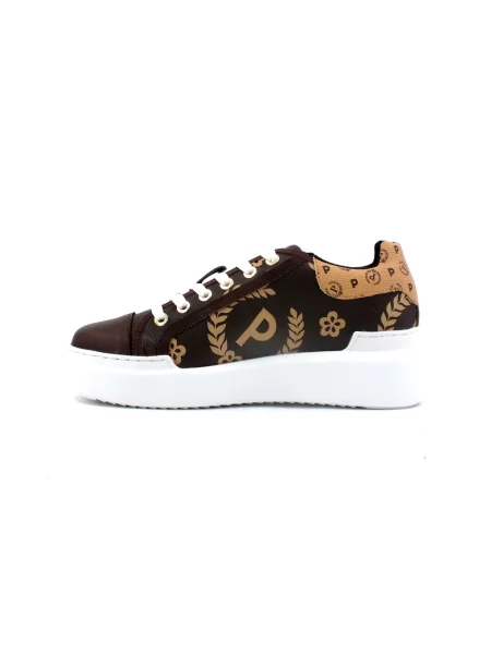 Sneakersy Pollini skórzane brązowe