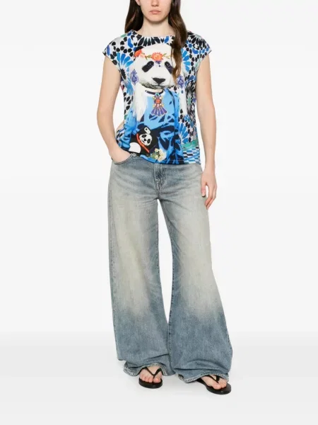 Tricou The Artistylist cu imagine albastru