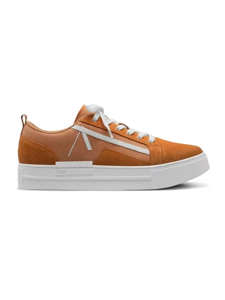 ARKK Copenhagen Sommr Canvas PET Suede Golden Ocher White Mężczyźni Buty sportowe ARKK Copenhagen Pomarańczowy S białe
