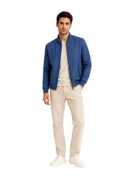 GUESS Geacă de primăvară-toamnă Harrington' albastru