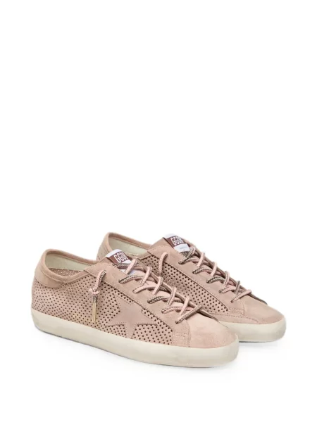 Sneakerși Golden Goose din piele de căprioară roz