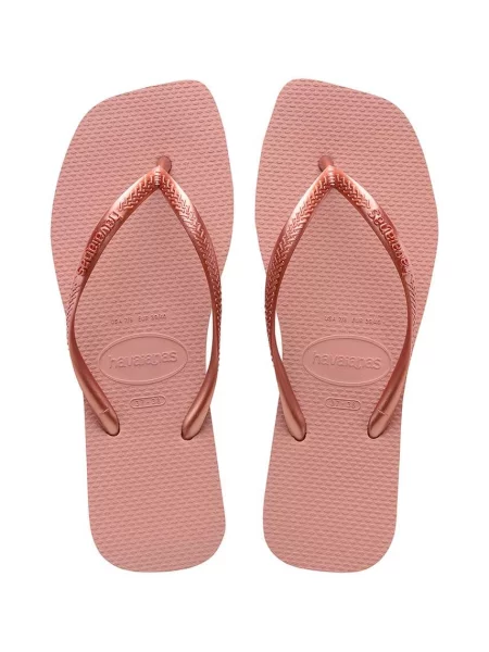 Джапанки Havaianas SQUARE с равна подметка розово