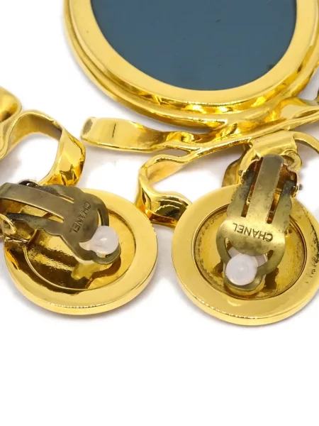 Náušnice Chanel Pre-owned zlaté