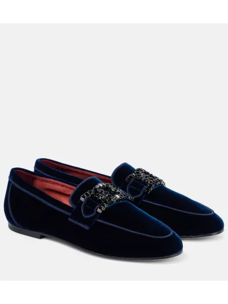 Sametové mokasíny Tod's modré